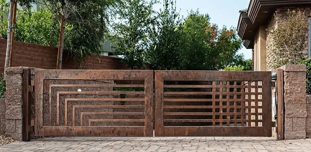 Custom driveway gate installation for a home entrance in Honolulu, HI