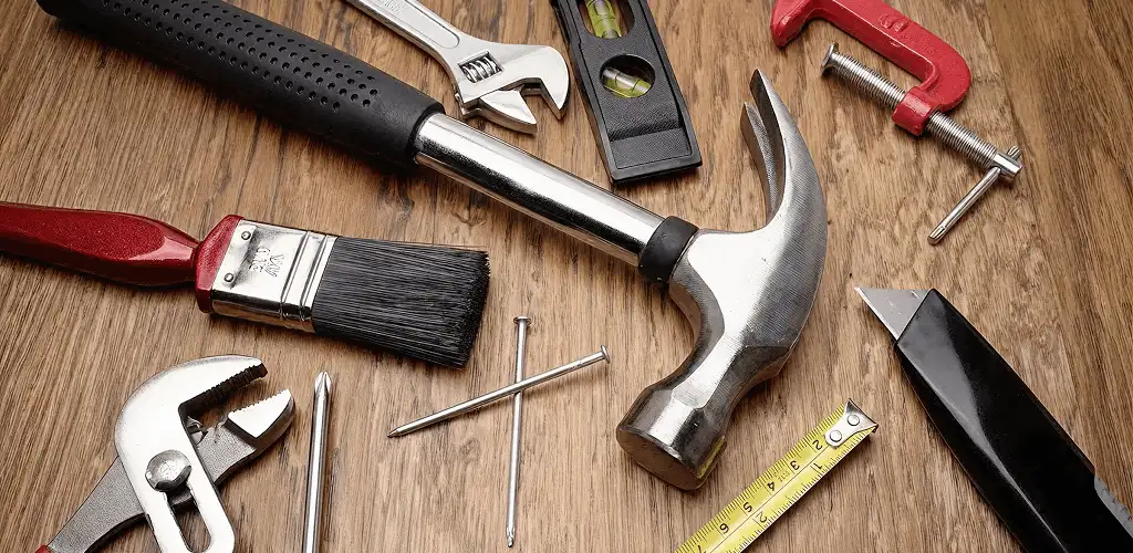 Handyman tools laid out for home repair and maintenance work in Honolulu, HI